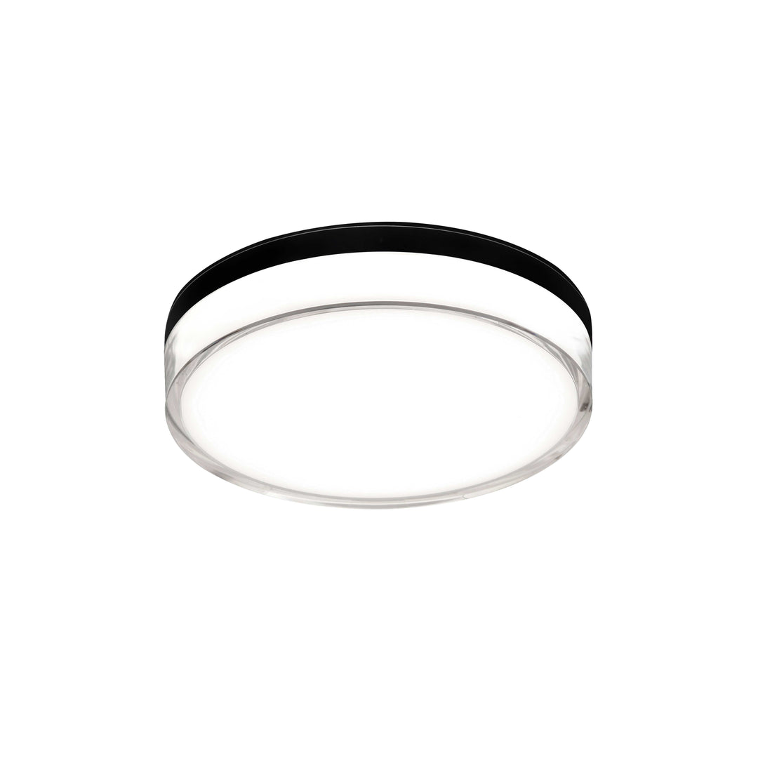 Fotis 10W 5CCT Outdoor Flush Mount in Matte Black by Dainolite