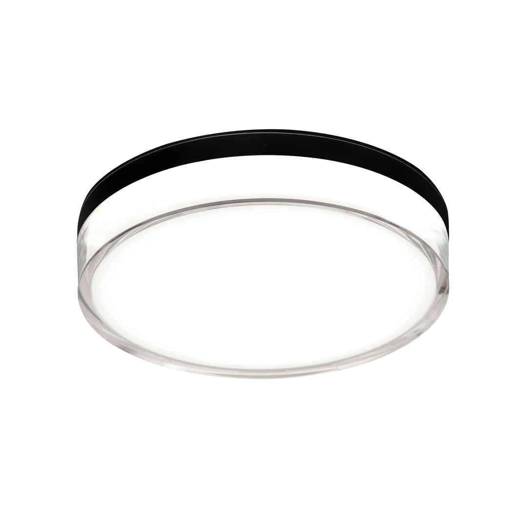 Fotis 15W 5CCT Outdoor Flush Mount in Matte Black by Dainolite