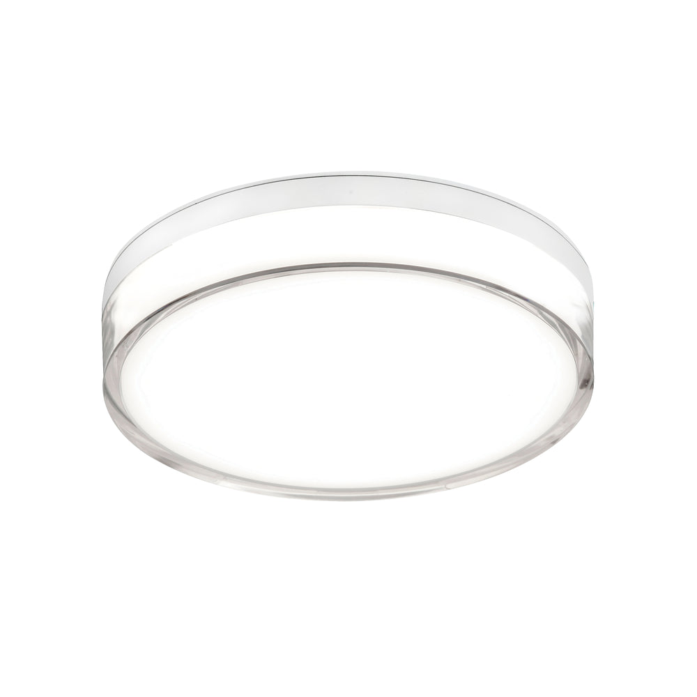 Fotis 15W 5CCT Outdoor Flush Mount in Matte White by Dainolite