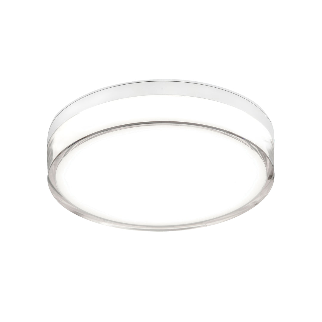 Fotis 15W 5CCT Outdoor Flush Mount in Matte White by Dainolite