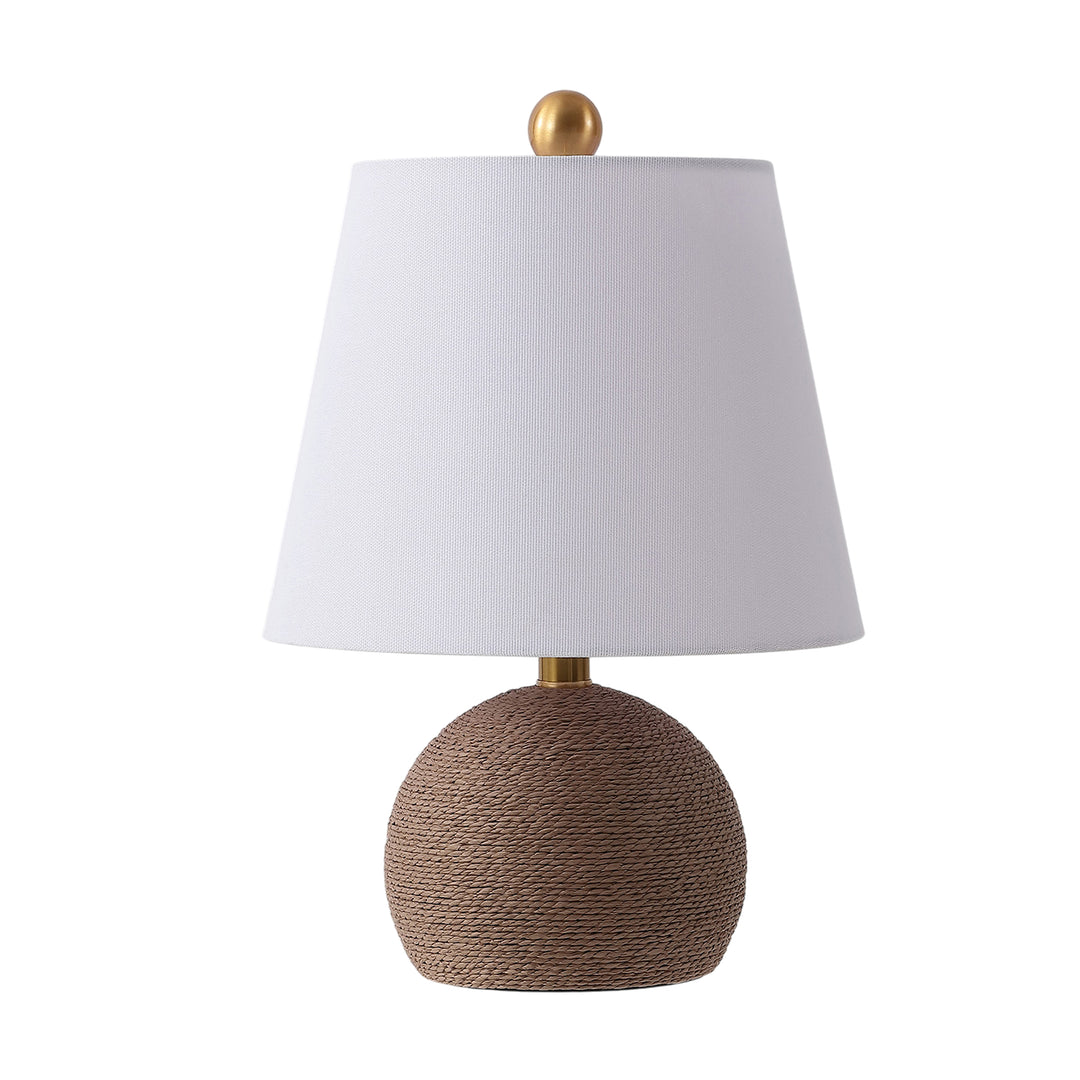 Faye 1 Light Table Lamp in Aged Brass by Dainolite