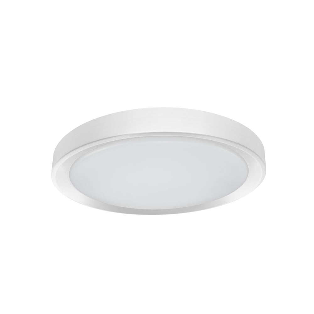 Flynn 24W 5CCT Flush Mount in Matte White by Dainolite