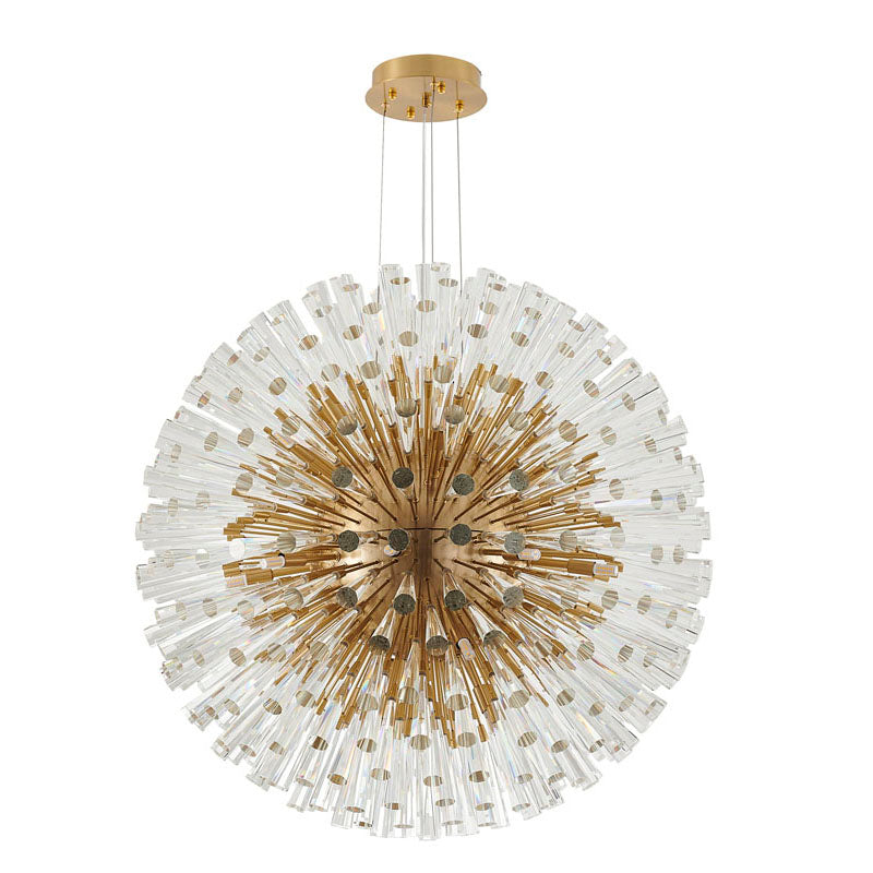Frame Chandelier with Clear Crystal Spikes by Bethel - view 10