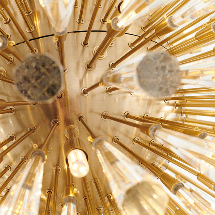 Frame Chandelier with Clear Crystal Spikes by Bethel - view 11