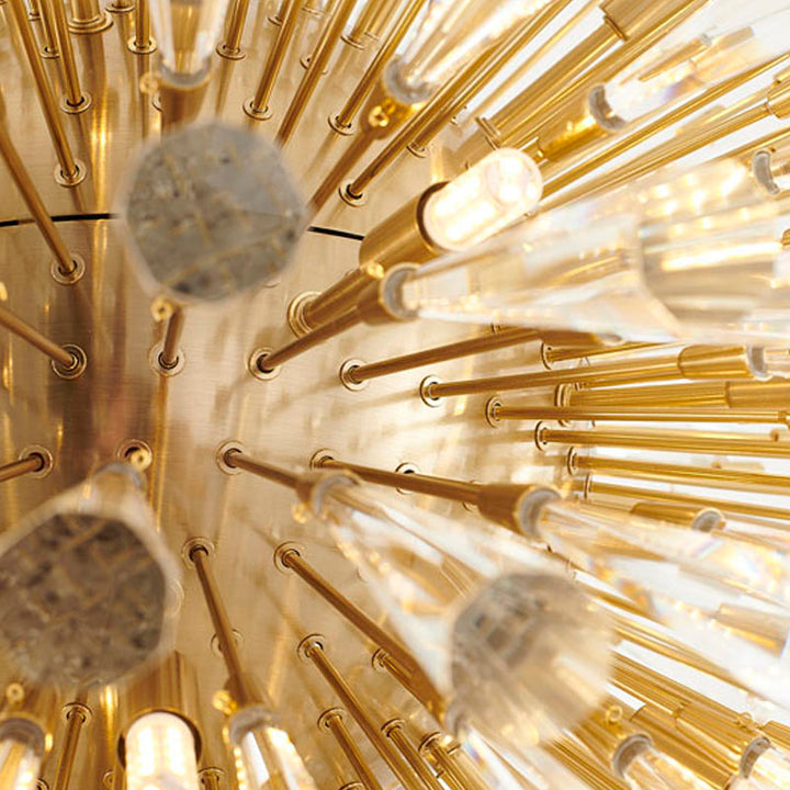 Frame Chandelier with Clear Crystal Spikes by Bethel - view 12
