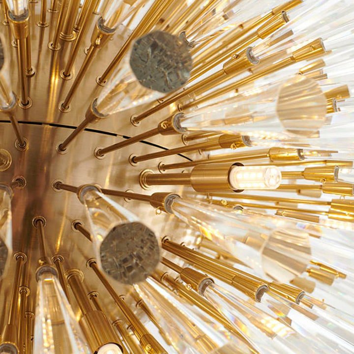 Frame Chandelier with Clear Crystal Spikes by Bethel - view 14
