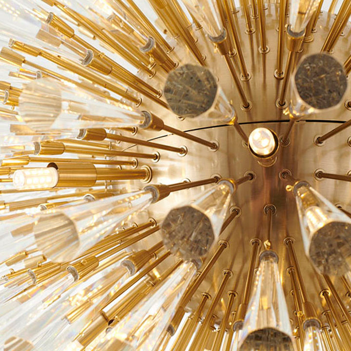 Frame Chandelier with Clear Crystal Spikes by Bethel - view 15