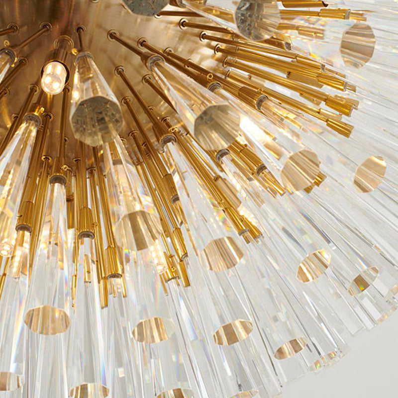 Frame Chandelier with Clear Crystal Spikes by Bethel - view 16