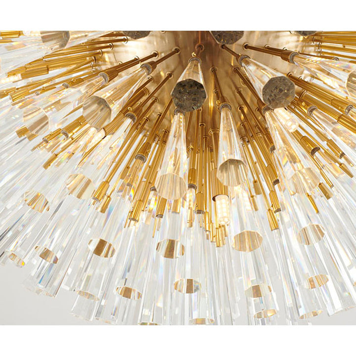 Frame Chandelier with Clear Crystal Spikes by Bethel - view 17