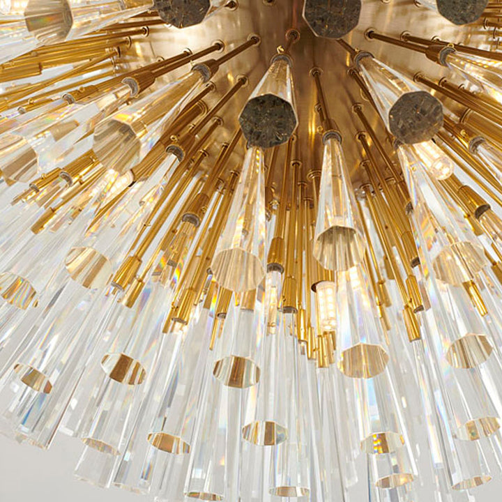 Frame Chandelier with Clear Crystal Spikes by Bethel - view 18
