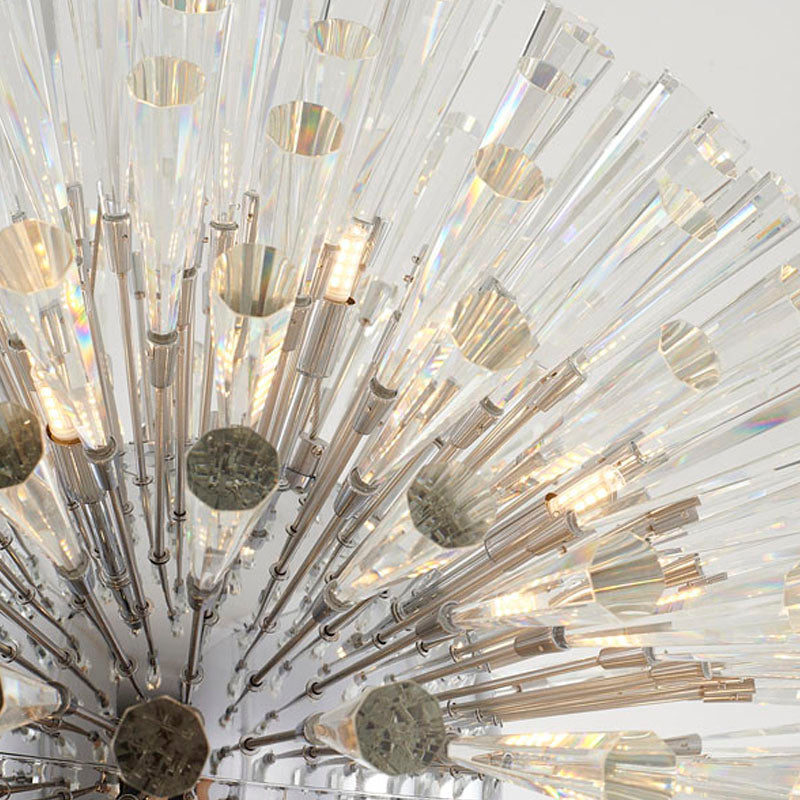 Frame Chandelier with Clear Crystal Spikes by Bethel - view 23