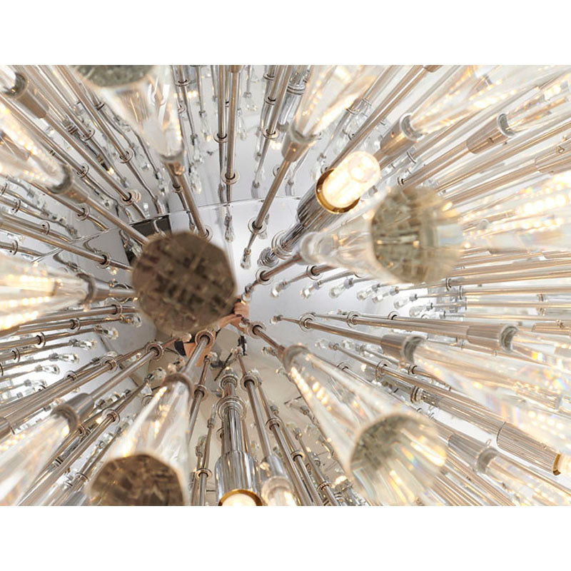 Frame Chandelier with Clear Crystal Spikes by Bethel - view 24