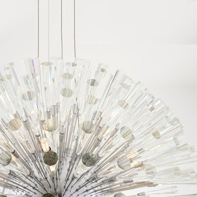 Frame Chandelier with Clear Crystal Spikes by Bethel - view 27
