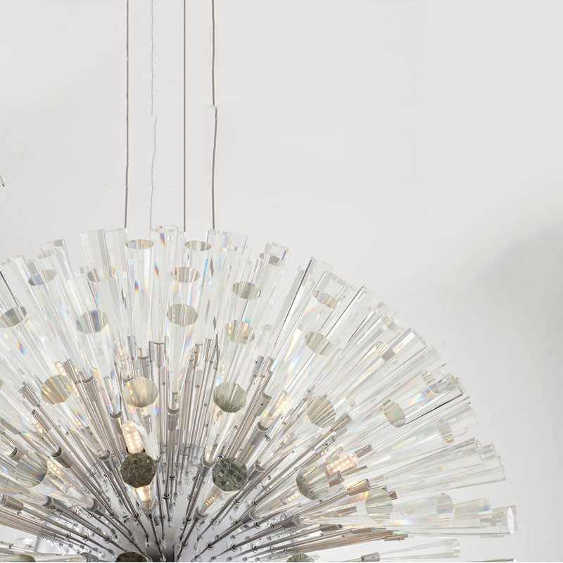Frame Chandelier with Clear Crystal Spikes by Bethel - view 28