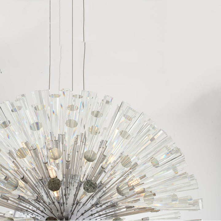Frame Chandelier with Clear Crystal Spikes by Bethel - view 28