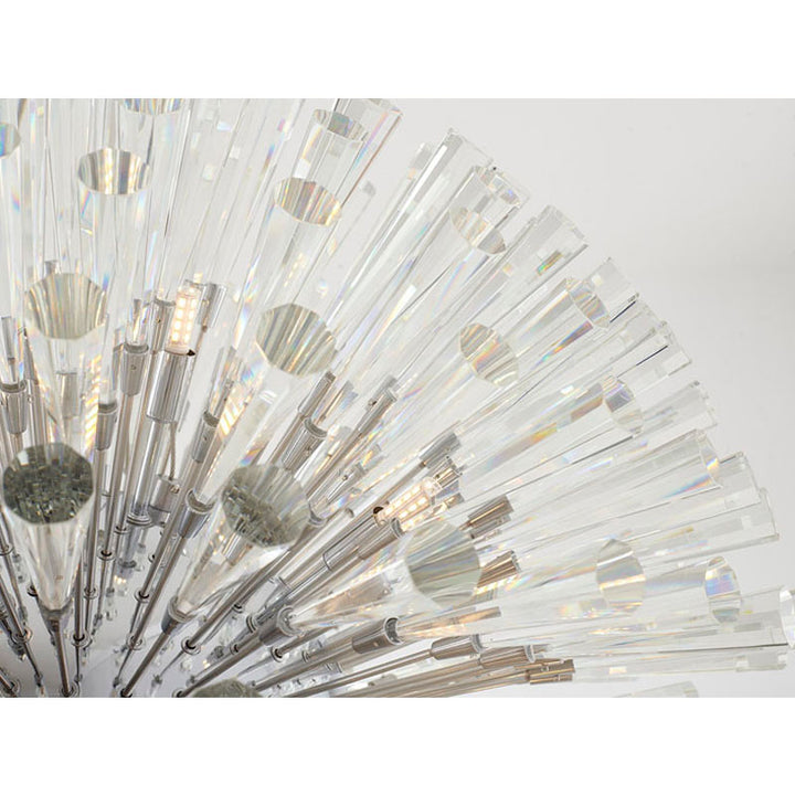 Frame Chandelier with Clear Crystal Spikes by Bethel - view 29