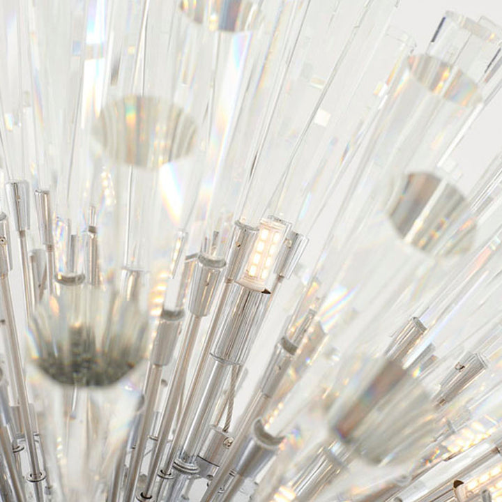 Frame Chandelier with Clear Crystal Spikes by Bethel - view 30