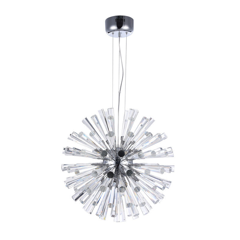 Frame Chandelier with Clear Crystal Spikes by Bethel - view 2