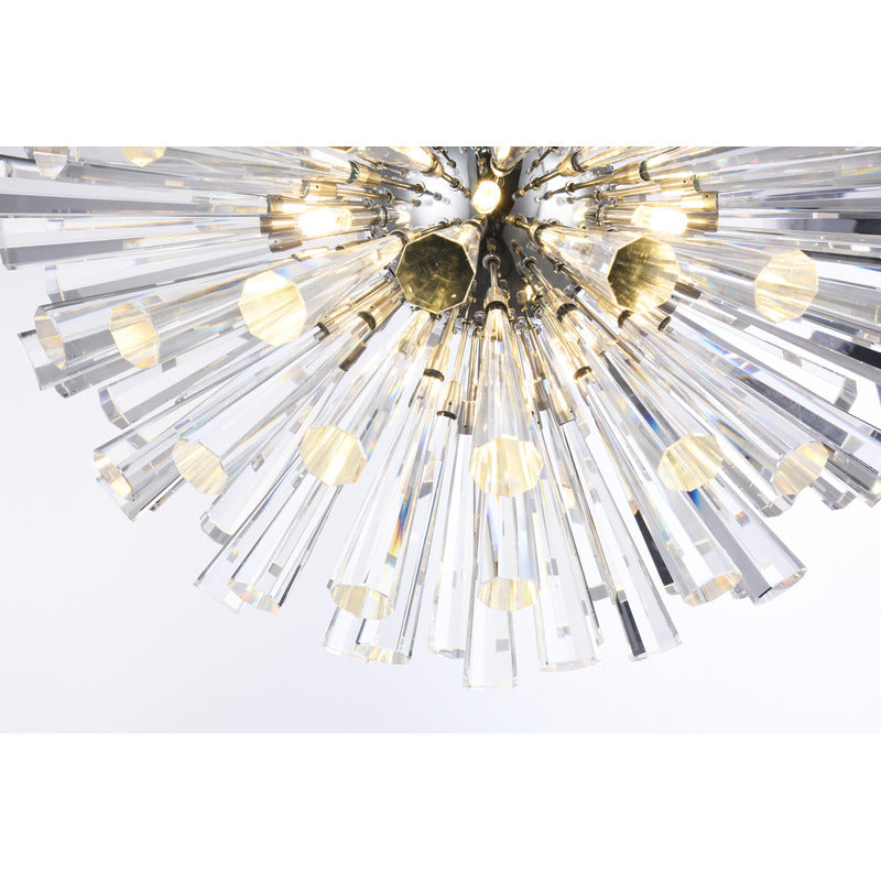 Frame Chandelier with Clear Crystal Spikes by Bethel - view 3