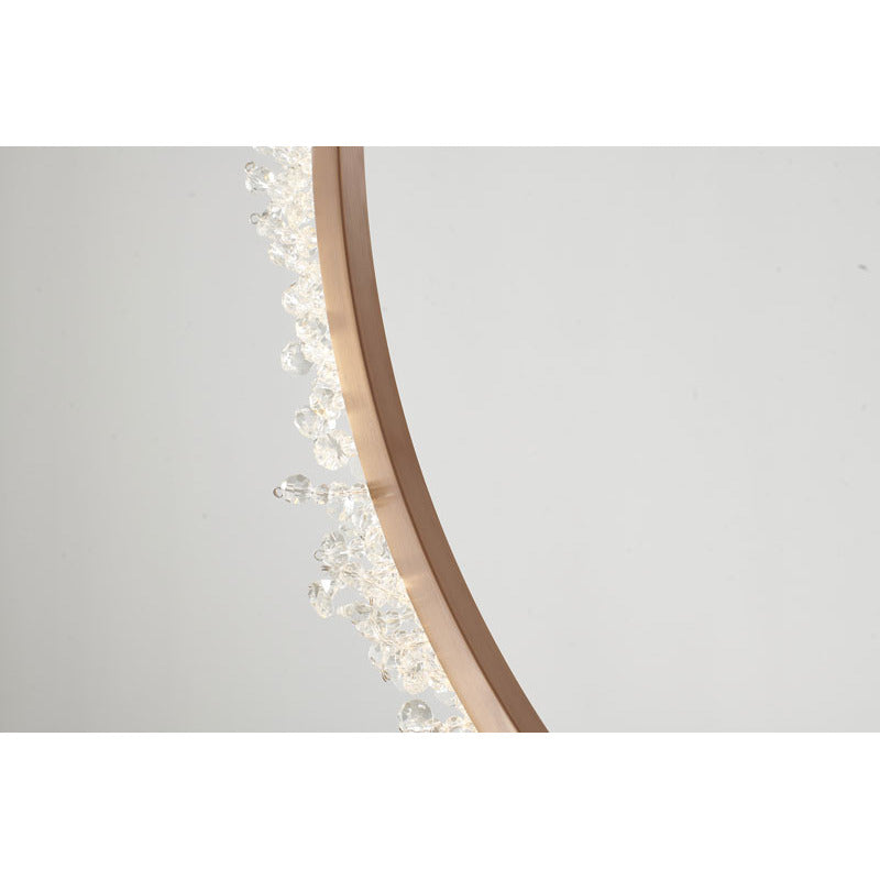 Frame LED Chandelier Ring with Clear Crystal Beaded Detailing by Bethel - view 14