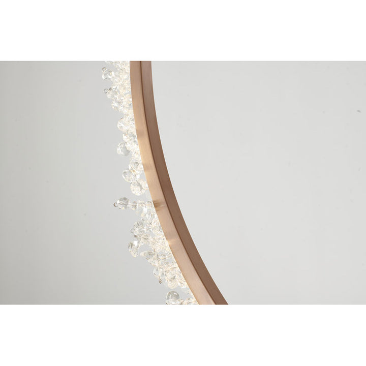 Frame LED Chandelier Ring with Clear Crystal Beaded Detailing by Bethel - view 14