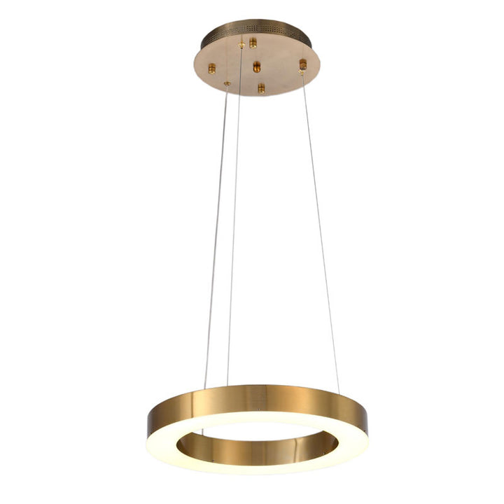 Frame LED Halo Chandelier, 19.69" / 3000K, by Bethel