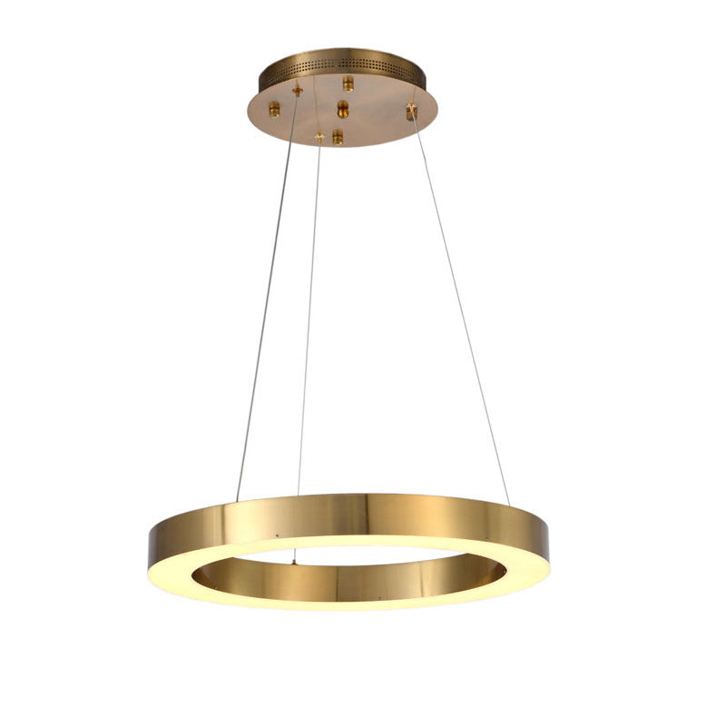 Frame LED Halo Chandelier, 31.5" / 3000K, by Bethel