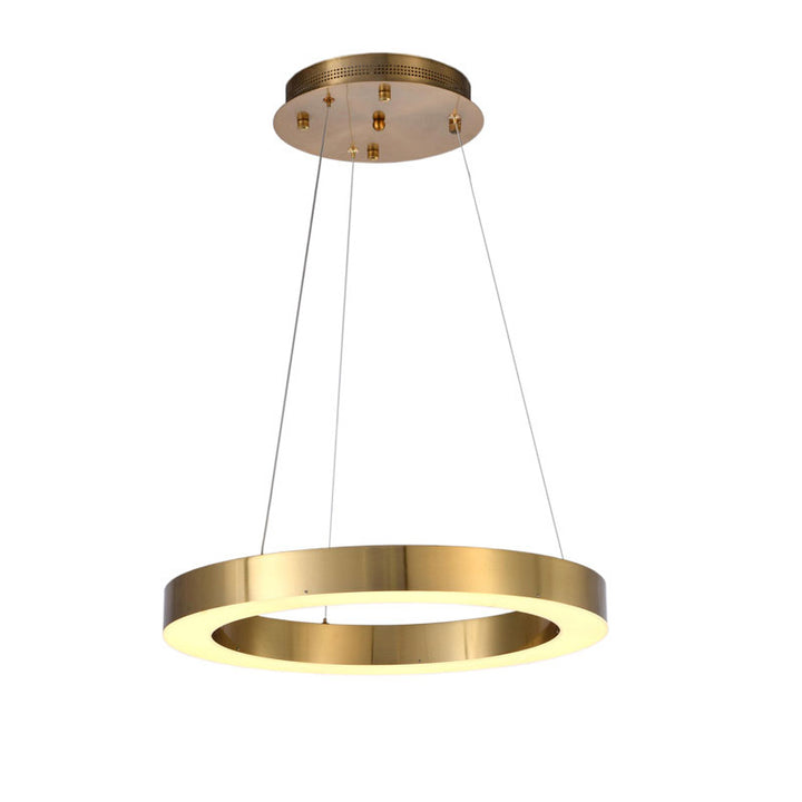 Frame LED Halo Chandelier, 31.5" / 3000K, by Bethel