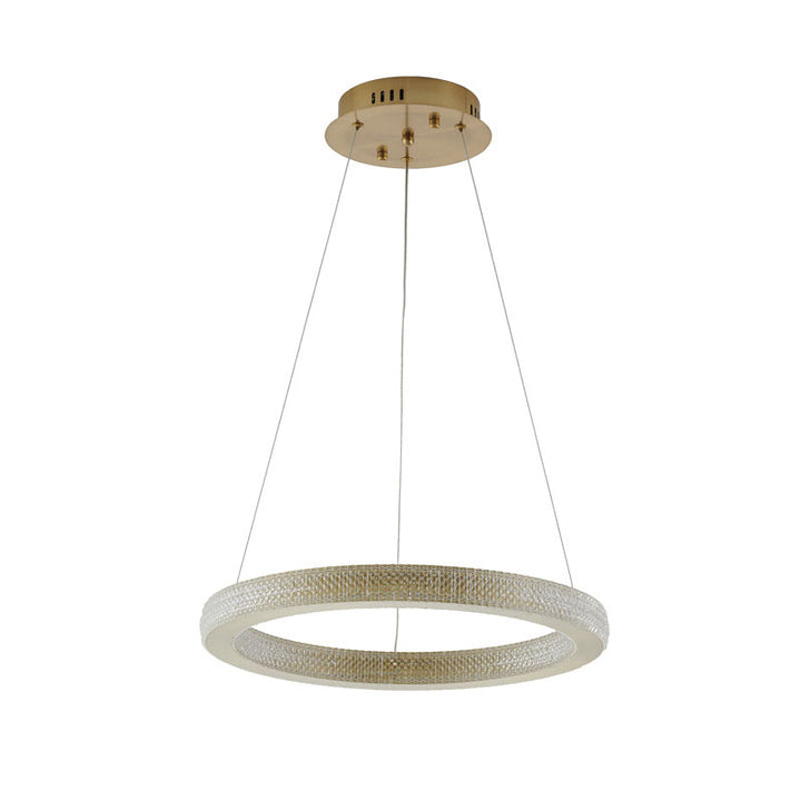 Sand Halo LED Ring Chandelier with Acrylic Lens by Bethel - view 6