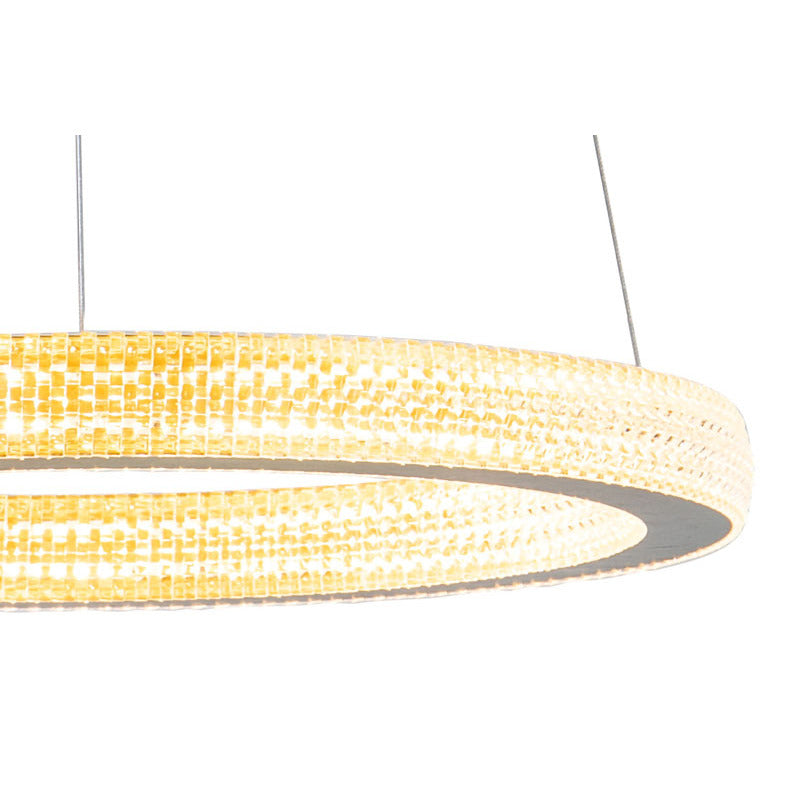 Sand Halo Ring Chandelier with Acrylic Lens by Bethel - view 2