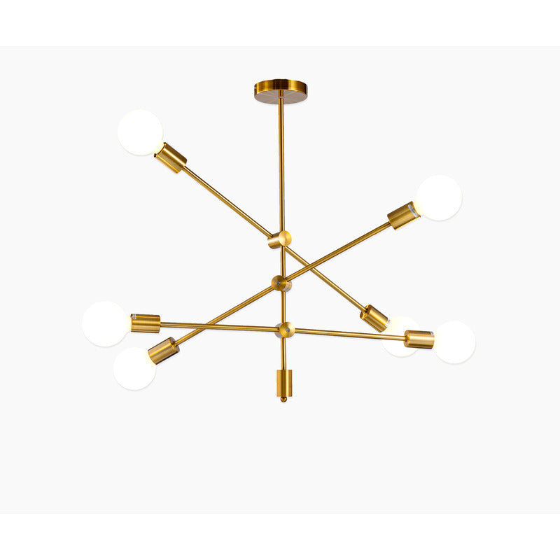 Antique Frame Sputnik Ceiling Fixture by Bethel