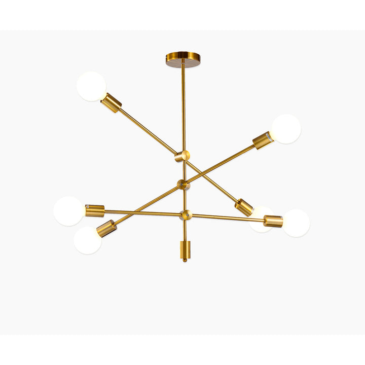 Antique Frame Sputnik Ceiling Fixture by Bethel