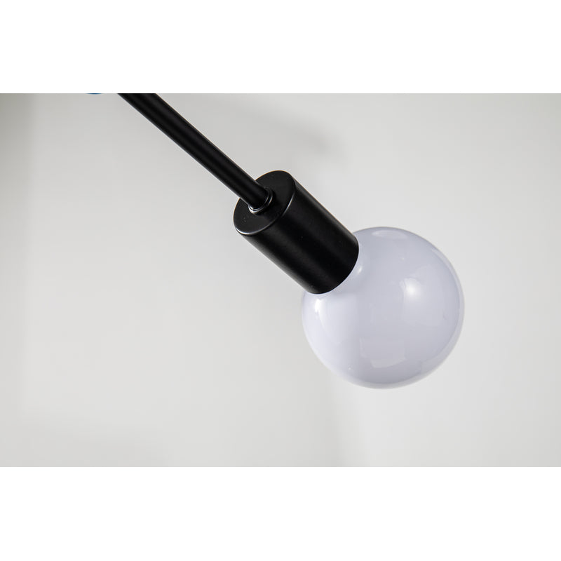 Matte Black Sputnik Frame Ceiling Fixture by Bethel - view 4