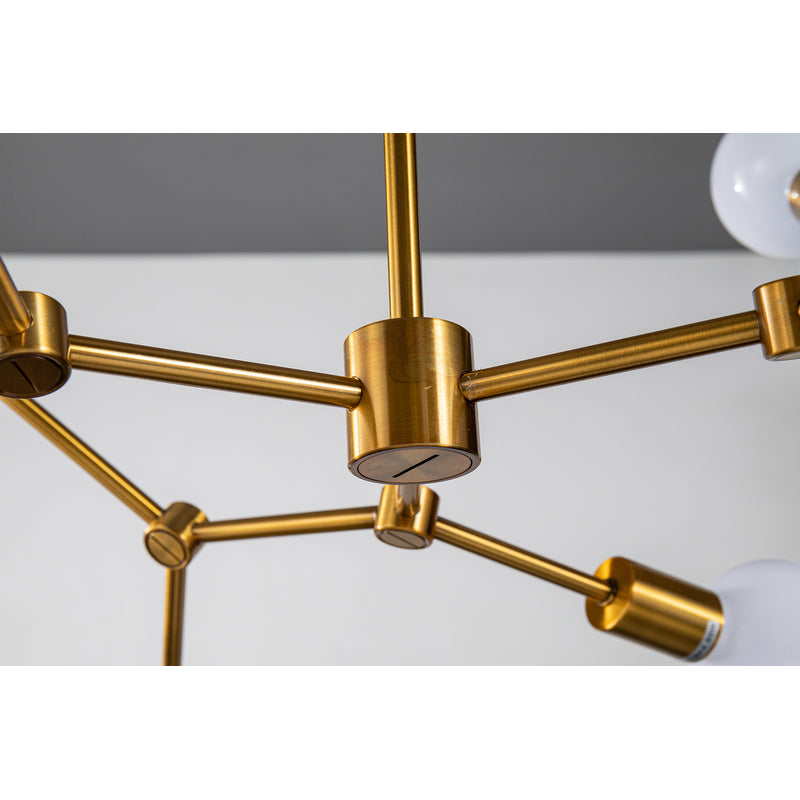 Antique Gold Branch Frame Ceiling Fixture by Bethel - view 2