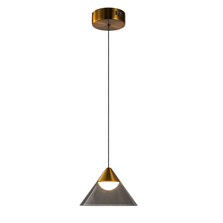 Metal Frame Single Pendant Light with Acrylic Shade, 7.48", by Bethel