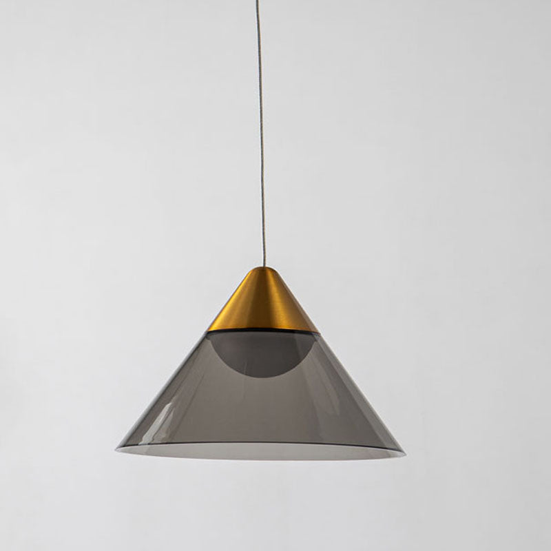 Metal Frame Single Pendant Light with Acrylic Shade by Bethel - view 7