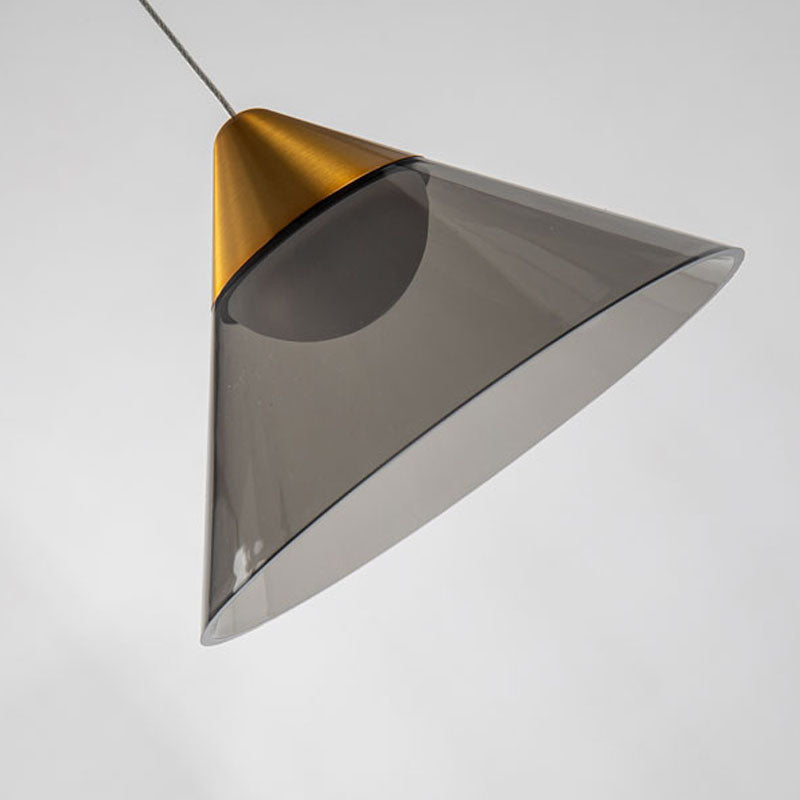 Metal Frame Single Pendant Light with Acrylic Shade by Bethel - view 8