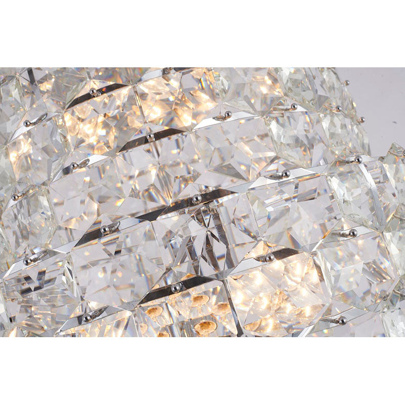 Seven Tier Frame Chandelier with Clear Hanging Crystals by Bethel - view 15