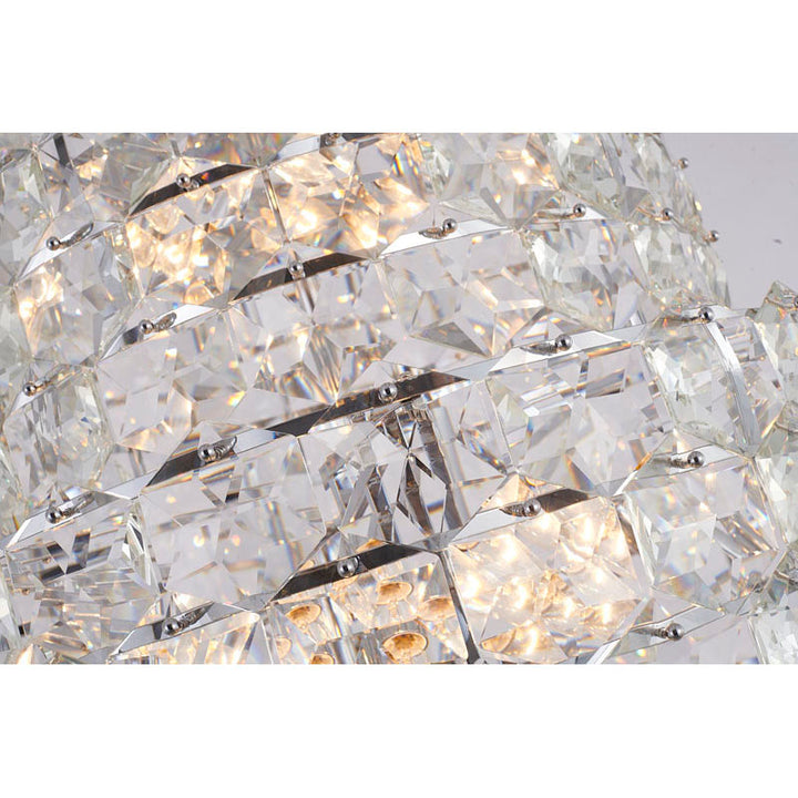 Seven Tier Frame Chandelier with Clear Hanging Crystals by Bethel - view 15