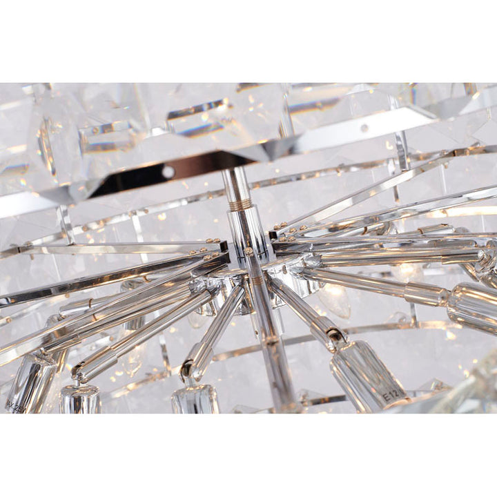 Seven Tier Frame Chandelier with Clear Hanging Crystals by Bethel - view 18