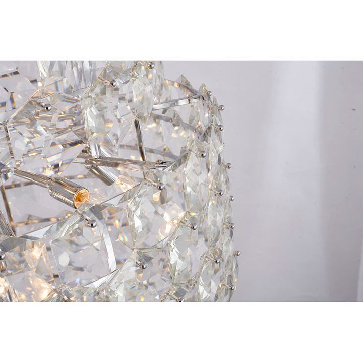 Seven Tier Frame Chandelier with Clear Hanging Crystals by Bethel - view 19