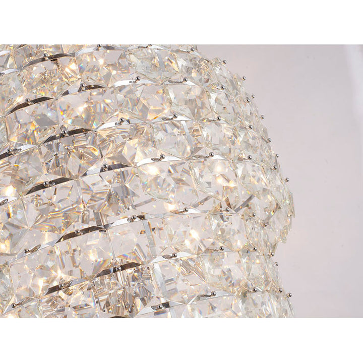 Seven Tier Frame Chandelier with Clear Hanging Crystals by Bethel - view 20