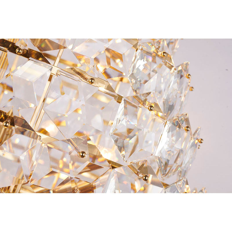 Frame Chandelier with Clear Hanging Crystals (GL431) by Bethel - view 61