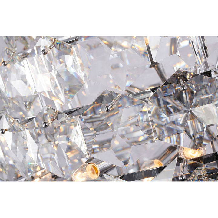 Frame Chandelier with Clear Hanging Crystals (GL431) by Bethel - view 56