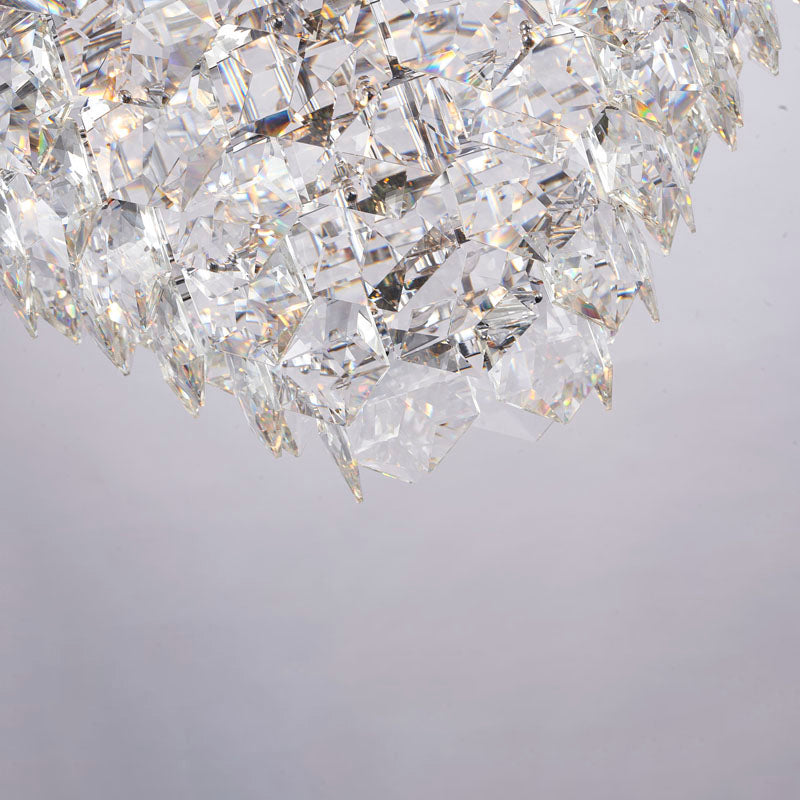 Frame Chandelier with Clear Hanging Crystals (GL431) by Bethel - view 57