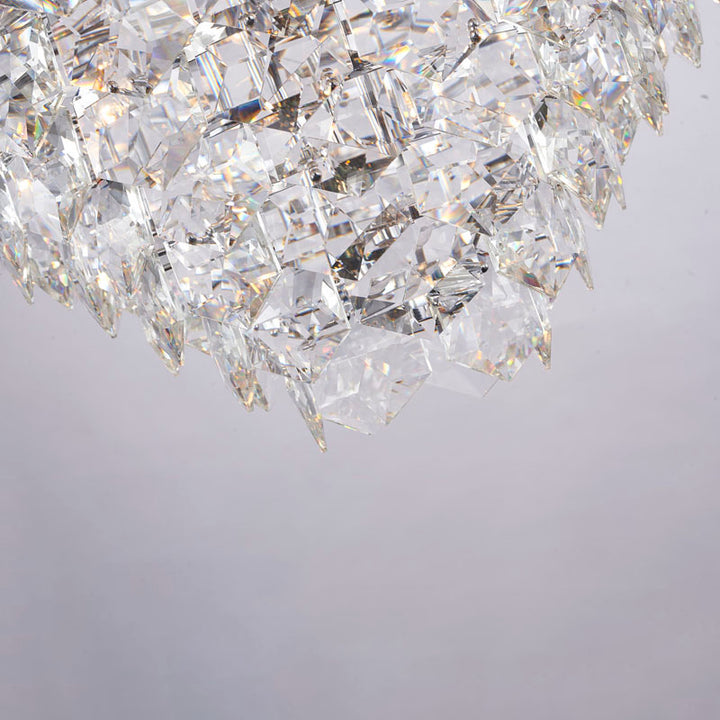 Frame Chandelier with Clear Hanging Crystals (GL431) by Bethel - view 57