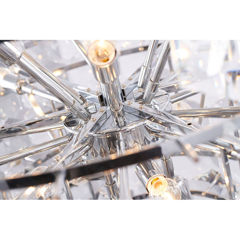 Frame Chandelier with Clear Hanging Crystals (GL431) by Bethel - view 58