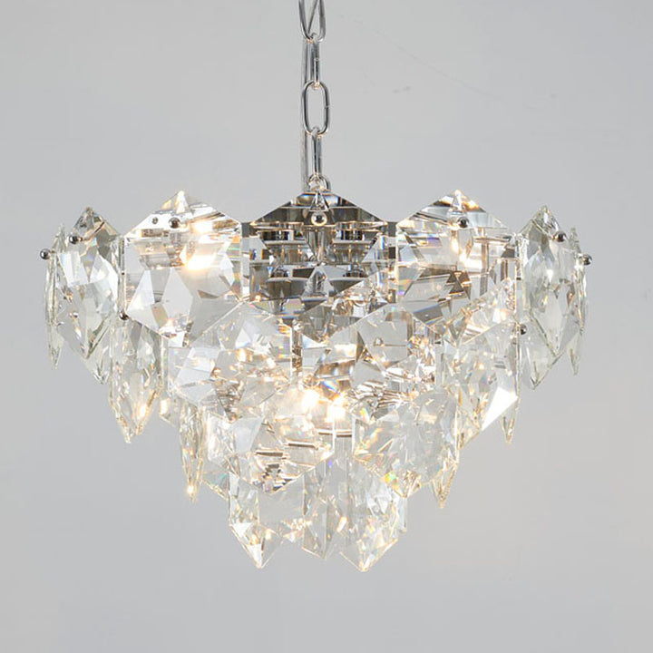 Frame Chandelier with Clear Hanging Crystals (GL431) by Bethel - view 22