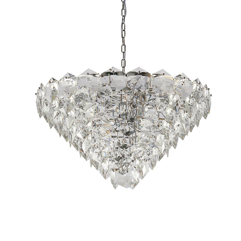 Frame Chandelier with Clear Hanging Crystals (GL431) by Bethel - view 42