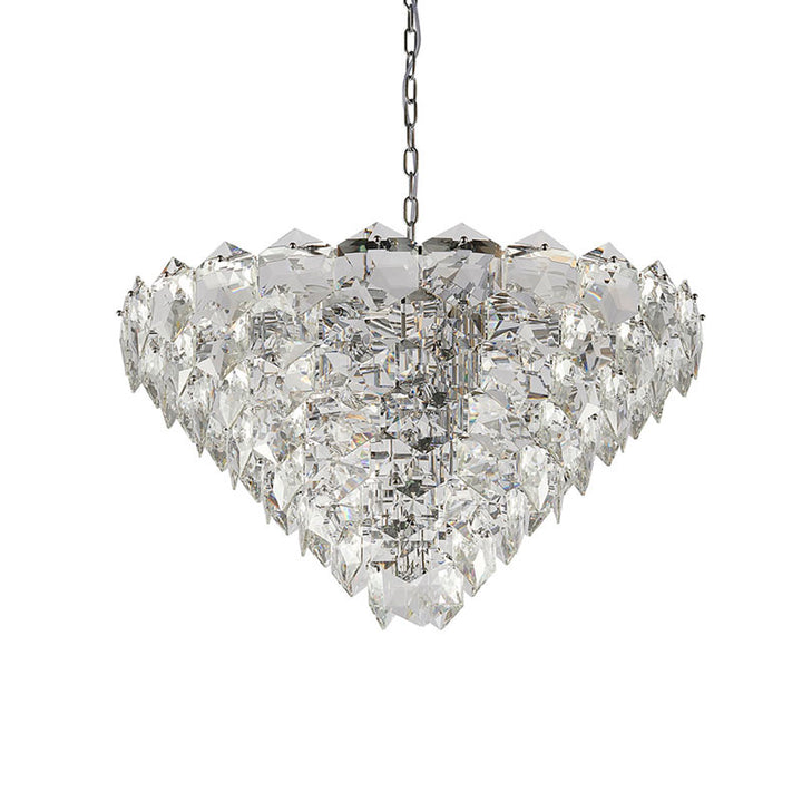Frame Chandelier with Clear Hanging Crystals (GL431) by Bethel - view 42